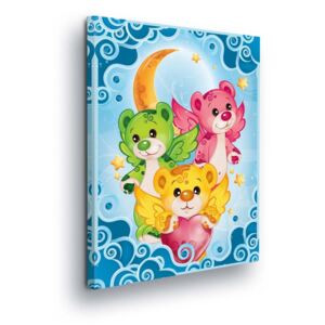 Obraz na plátne - Colorful Bears 60x40 cm