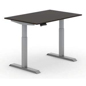 B2B Partner Výškovo nastaviteľný stôl, elektrický, 1200 x 800 mm, wenge + Záruka 7 rokov
