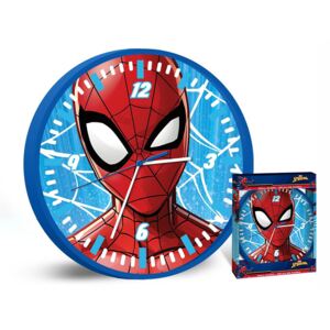 EUROSWAN Analógové nástenné hodiny \"Spider-man\" 25 cm - modrá