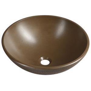 Formigo FG004 betónové umývadlo, priemer 41 cm, tmavo hnedé