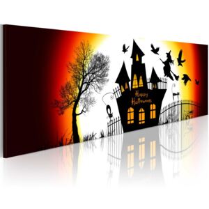 Obraz na plátne - Black Halloween 120x40 cm