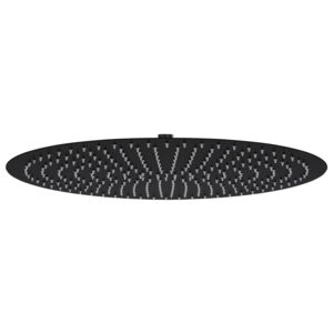 Dažďová sprchová hlavica, oceľ 50 cm, okrúhla, čierna