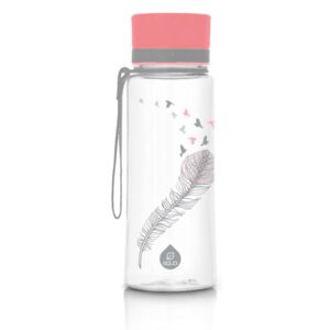 Plastová fľaša EQUA Birds 600 ml růžová