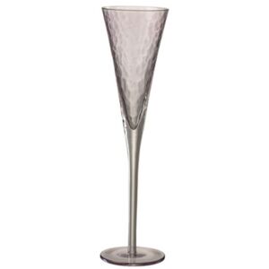 Pohár na sekt fialový sklenený 12 ks set šampanské VIOLET