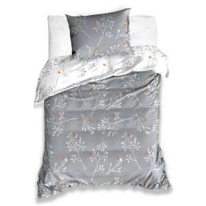 Bedtex Bavlnené obliečky Renforcé – Winter sivé, 140 × 200 cm / 70 × 90 cm