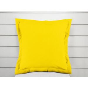 Dekoračná obliečka na vankúš s lemom Leona LN-039 Sýto žltá 30 x 50 cm