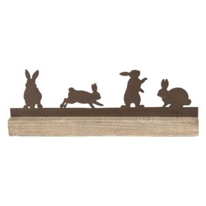 Veľkonočná dekorácie 4 králiky - 35 * 5 * 12 cm