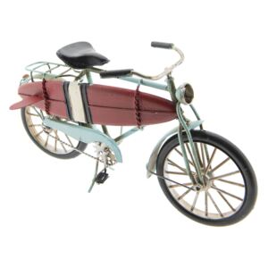 Kovový retro model bicykla sa surfom - 29 * 15 * 9 cm