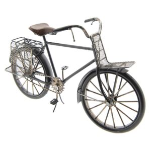 Kovový retro model bicyklu s nosiči - 29*17*11 cm