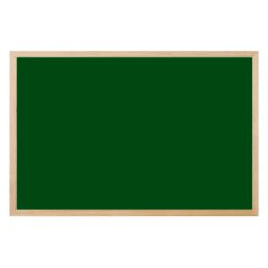 Toptabule.sk Zelená magnetická kriedová tabuľa v prírodnom drevenom ráme 90x60cm