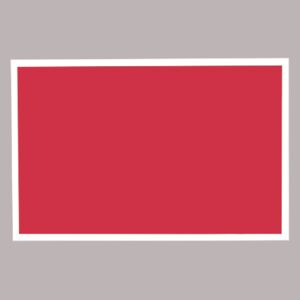Toptabule.sk Červená magnetická kriedová tabuľa v bielom drevenom ráme 60x40cm