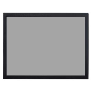 Toptabule.sk Sivá magnetická kriedová tabuľa v čiernom drevenom ráme 90x60cm