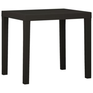 Záhradný stôl antracitový 79x65x72 cm plast