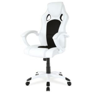 Kancelárska stolička TIMO biela/čierna