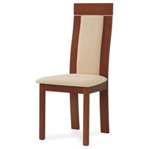 Jedálenská stolička ELENA čerešňa/béžová