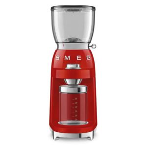 SMEG 50's Retro Style mlynček na kávu červená, červená
