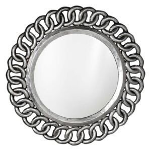 SAPHO - CERCLE kulaté zrcadlo v rámu, 80x80cm, stříbrná (IN138)