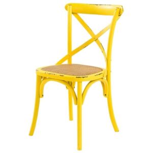 Jedálenská stolička XABI žltá