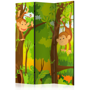 Paraván - Jungle - Monkeys [Room Dividers] 135x172