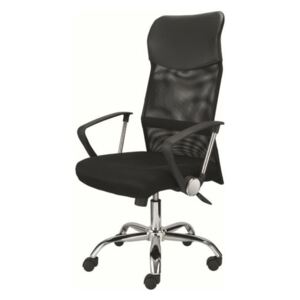 Otočná stolička DIRECT čierna/chróm