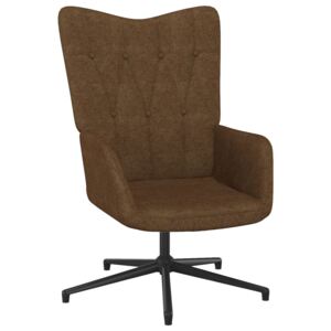 Relaxačná stolička 62x67x97,5 cm hnedá látková