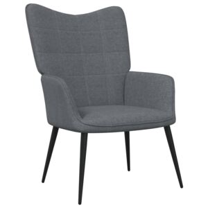 Relaxačná stolička 62x68,5x96cm tmavosivá látka