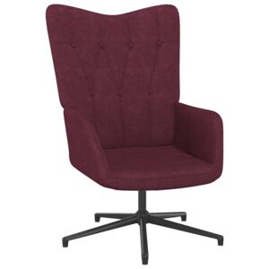 Relaxačná stolička fialová látková