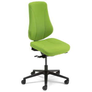 Kancelárska stolička ALFORD, zelené čalúnenie