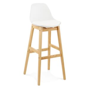 Moderná barová stolička Evan biela