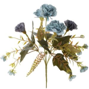 Umelá kytica karafiáty modrá 30 cm
