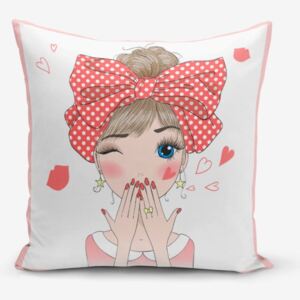 Obliečka na vankúš Minimalist Cushion Covers Cute Girl, 45 × 45 cm