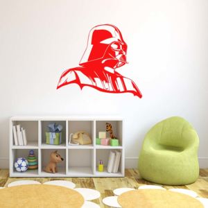 GLIX Darth Vader - samolepka na stenu Červená 50x45 cm