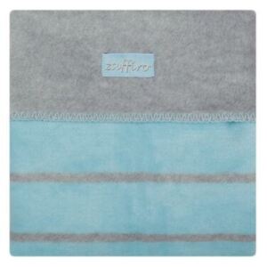 Detská bavlnená deka Womar 75x100 šedo-modrá