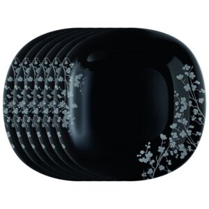 Luminarc Sada dezertných tanierov Ombrelle 19 cm, čierna