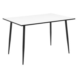 Jedálenský stôl Nayeli 120 cm biely