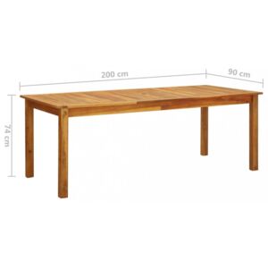 Záhradný stôl hnedá Dekorhome 200x90x74 cm