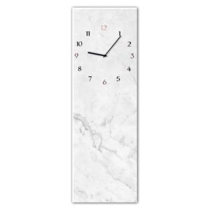 Styler Sklenené nástěnné hodiny - Marble | Rozmery: 20x60 cm