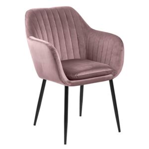 Emilia VIC jedálenská stolička ružová / čierna