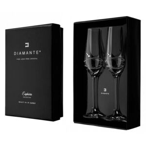 Diamante broušené dekorované poháre na šampanské Venezia 2KS 230ml