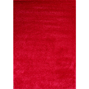 Kusový koberec Shaggy vlas 30mm Fiono červený 70x140, Velikosti 70x140cm