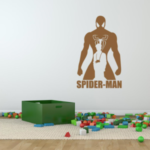 GLIX Avengers Spider Man - samolepka na stenu Hnedá 90x55 cm