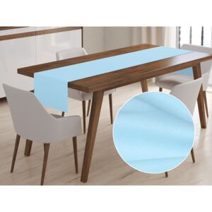 Bavlnený behúň na stôl Moni MO-008 Ľadový modrý 45x180 cm
