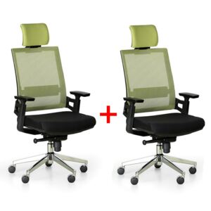 Kancelárska stolička Day 1+1, zelená