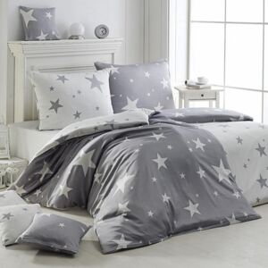 Matějovský posteľné obliečky New star šedá krep predĺžená dĺžka