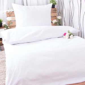 XPOSE® Bavlnené obliečky na dve postele MICHAELA - biela
