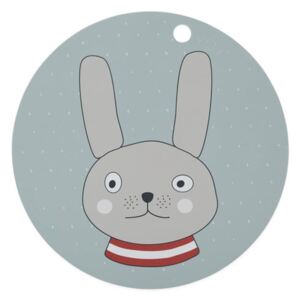 Detské silikónové prestieranie OYOY Rabbit, ⌀ 39 cm