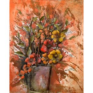 Falc Kovový obraz - Lúčne kvety, 80x100 cm