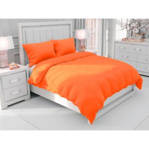 Bavlnené jednofarebné posteľné obliečky Moni MO-002 Oranžové Jednolôžko 140x200 cm