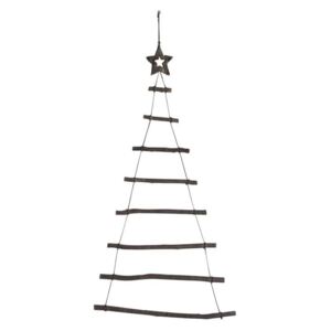 Čierny závesný vianočný strom - 56 * 2 * 115 cm