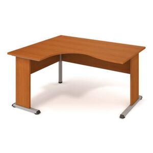 Rohový kancelársky stôl Proxy, 160 x 120 x 75,5 cm, ľavé vyhotovenie, dezén čerešňa